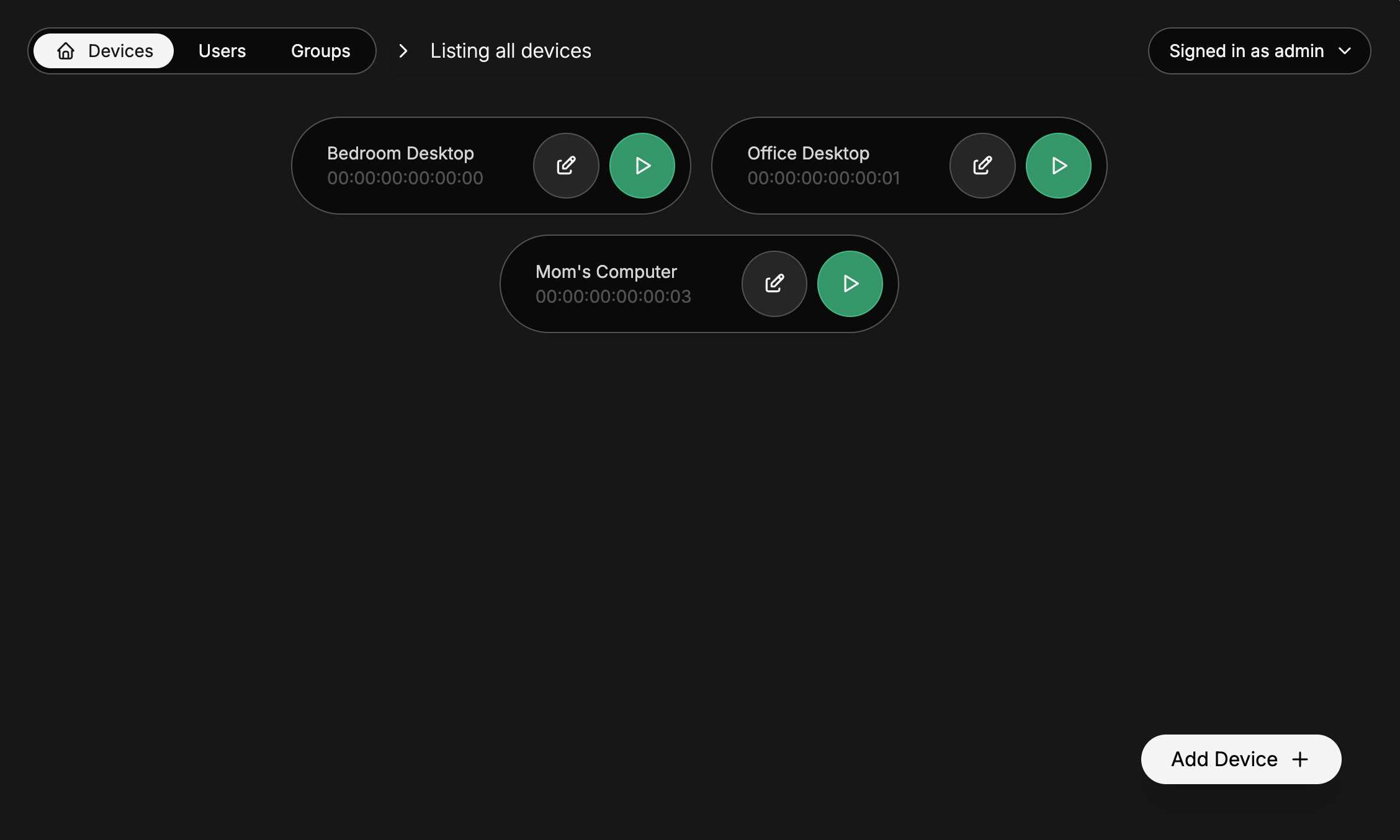 Preview of the panel